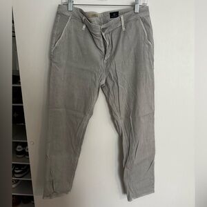 AG grey straight leg cropped trouser pant - size 30
